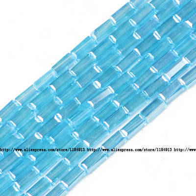 JHNBY AAA Правоъгълен австрийски кристал 3*6 mm 80 бр. Квадратни стъклени дистанционери Свободни мъниста за изработка на бижута Гривна Направи си сам аксесоари