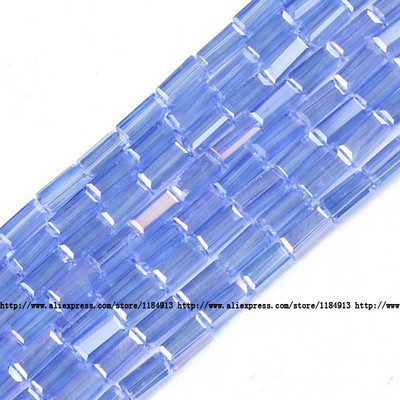 JHNBY AAA Правоъгълен австрийски кристал 3*6 mm 80 бр. Квадратни стъклени дистанционери Свободни мъниста за изработка на бижута Гривна Направи си сам аксесоари