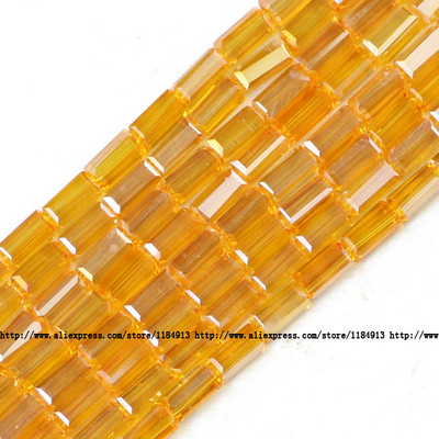 JHNBY AAA Правоъгълен австрийски кристал 3*6 mm 80 бр. Квадратни стъклени дистанционери Свободни мъниста за изработка на бижута Гривна Направи си сам аксесоари