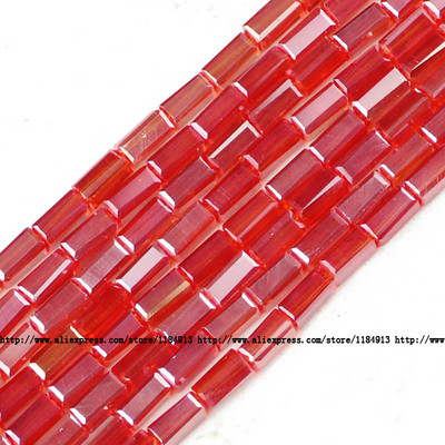 JHNBY AAA Правоъгълен австрийски кристал 3*6 mm 80 бр. Квадратни стъклени дистанционери Свободни мъниста за изработка на бижута Гривна Направи си сам аксесоари