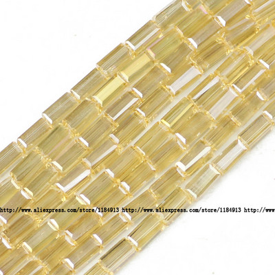 JHNBY AAA Правоъгълен австрийски кристал 3*6 mm 80 бр. Квадратни стъклени дистанционери Свободни мъниста за изработка на бижута Гривна Направи си сам аксесоари