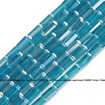 JHNBY AAA Правоъгълен австрийски кристал 3*6 mm 80 бр. Квадратни стъклени дистанционери Свободни мъниста за изработка на бижута Гривна Направи си сам аксесоари