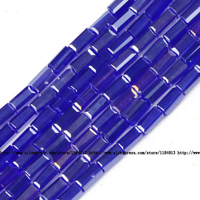 JHNBY AAA Правоъгълен австрийски кристал 3*6 mm 80 бр. Квадратни стъклени дистанционери Свободни мъниста за изработка на бижута Гривна Направи си сам аксесоари