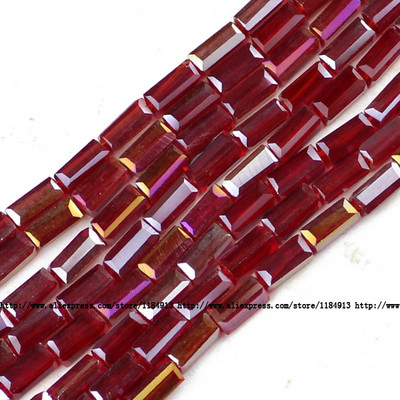 JHNBY AAA Правоъгълен австрийски кристал 3*6 mm 80 бр. Квадратни стъклени дистанционери Свободни мъниста за изработка на бижута Гривна Направи си сам аксесоари