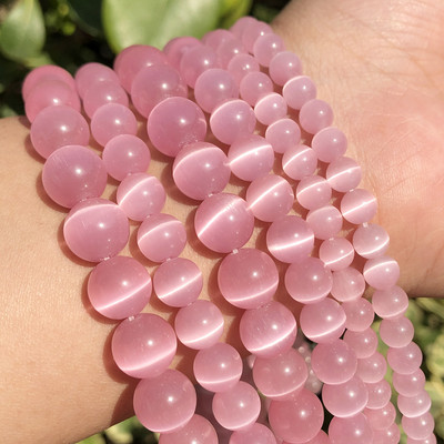 Veleprodajne kamene okrugle perle od prirodnog opala, okrugle labave razmaknice za izradu nakita, DIY narukvica 15`` 4 6 8 10 12 mm