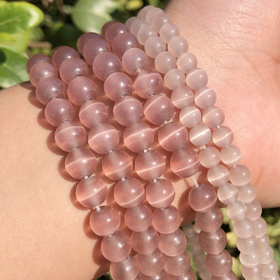 Veleprodajne kamene okrugle perle od prirodnog opala, okrugle labave razmaknice za izradu nakita, DIY narukvica 15`` 4 6 8 10 12 mm