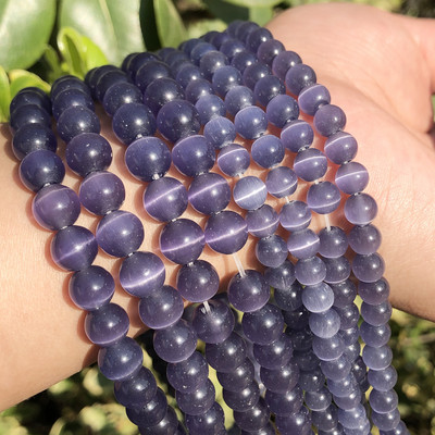 Veleprodajne kamene okrugle perle od prirodnog opala, okrugle labave razmaknice za izradu nakita, DIY narukvica 15`` 4 6 8 10 12 mm