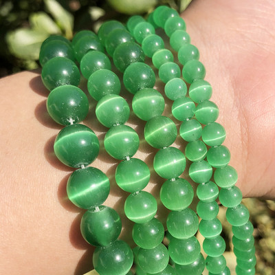 Veleprodajne kamene okrugle perle od prirodnog opala, okrugle labave razmaknice za izradu nakita, DIY narukvica 15`` 4 6 8 10 12 mm