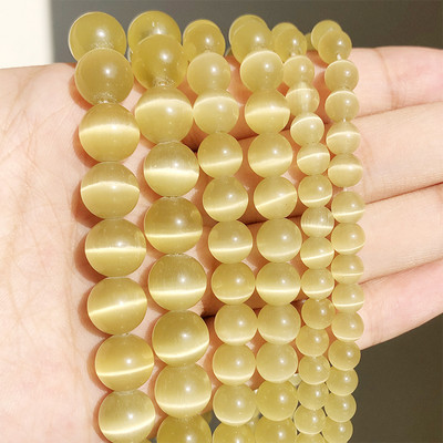 Veleprodajne kamene okrugle perle od prirodnog opala, okrugle labave razmaknice za izradu nakita, DIY narukvica 15`` 4 6 8 10 12 mm