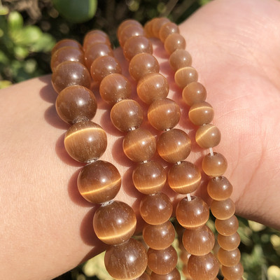 Veleprodajne kamene okrugle perle od prirodnog opala, okrugle labave razmaknice za izradu nakita, DIY narukvica 15`` 4 6 8 10 12 mm