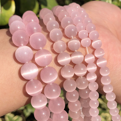 Veleprodajne kamene okrugle perle od prirodnog opala, okrugle labave razmaknice za izradu nakita, DIY narukvica 15`` 4 6 8 10 12 mm