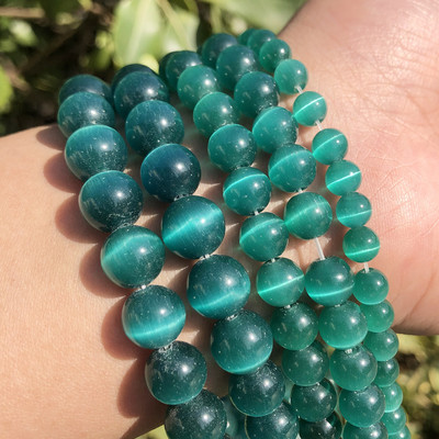 Veleprodajne kamene okrugle perle od prirodnog opala, okrugle labave razmaknice za izradu nakita, DIY narukvica 15`` 4 6 8 10 12 mm