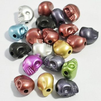 DIY 10mm50pcs και 13mm30pcs/skull charms for bracelet maker charm βραχιόλι κοσμήματα miyuki delica beads 11/0