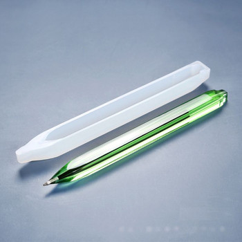 Химикалка с ултравиолетова епоксидна смола Отливка за държач за химикалки Силиконова форма Направи си сам Изкуство