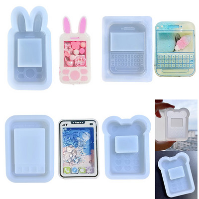 Clear Quicksand Cartoon Molds σιλικόνης Resin Casting Shaker Mold Resin Εποξειδικά καλούπια για DIY Crafts Κρεμαστό κόσμημα