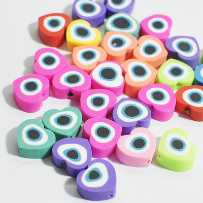 10mm-es őszibarack szív20/50/100db/tétel bűbáj karkötőhöz üveggyöngy ékszerkészítéshez ékszer nagykereskedelem póni gyöngyök csillag