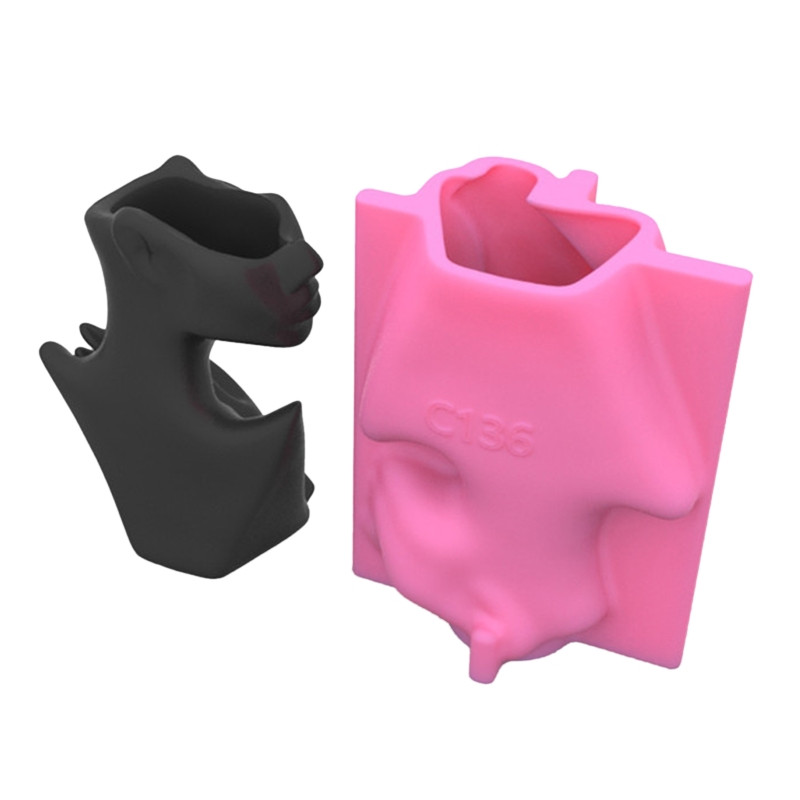 Formă pentru ghiveci din silicon pentru vază cu jumătate de corp pentru corp uman, matriță pentru ghiveci pentru flori suculente, argilă, ciment, pentru ipsos.