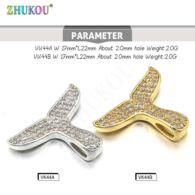 17 * 22 mm-es sárgaréz cirkónia kapcsok horgok barkács ékszerleletekhez, arany színű, furat: 2 mm, modell: VK44