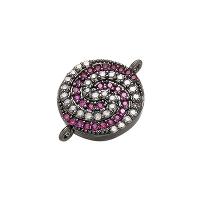 ZHUKOU 13x17mm kristály színű nyalóka csatlakozó női kézzel készített barkács nyaklánc karkötő ékszer kiegészítők modell: VS435