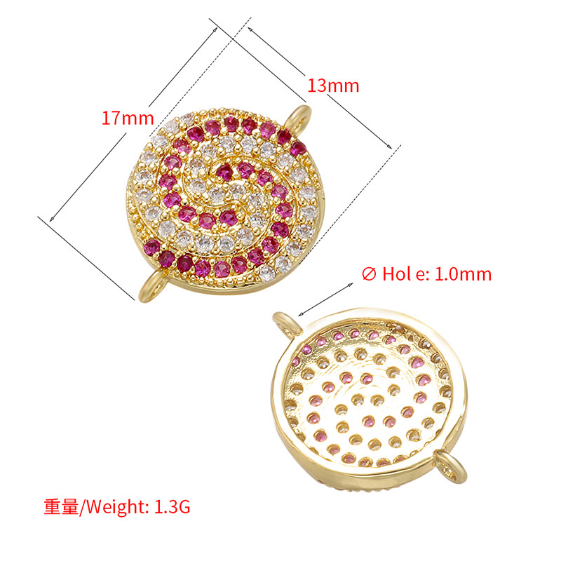 ZHUKOU 13x17mm kristály színű nyalóka csatlakozó női kézzel készített barkács nyaklánc karkötő ékszer kiegészítők modell: VS435
