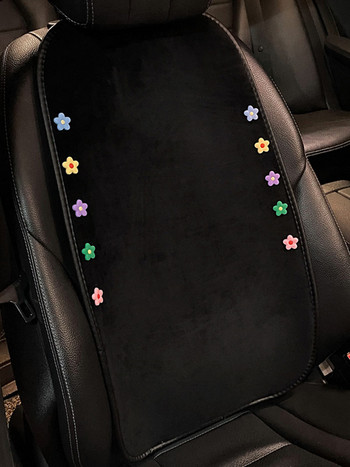 Four Seasons Universal Winter Warm βελούδινο καρτούν Μαξιλάρι πλάτης λουλουδιών Διακοσμητικά μαξιλάρια καθίσματος αυτοκινήτου