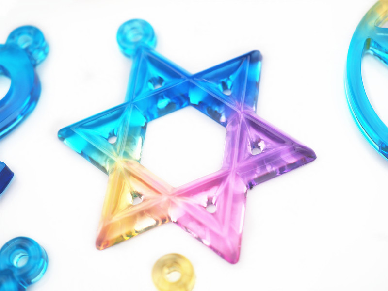 DIY szilikon forma Pentagram Hexagram forma UV gyanta formák Kézműves ékszer kiegészítők