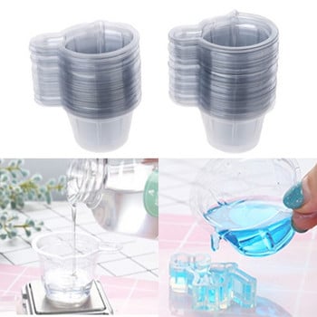 200Pcs 40ML Plastic Onesposable Dispensing Cup Εποξειδική ρητίνη Mixing Cups Resin Dispenser For DIY Epoxy Resin Jewelry Making