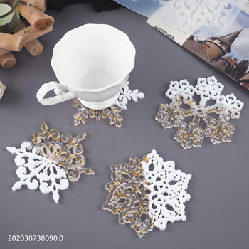 Super Pretty Snowflake Coaster Καλούπι σιλικόνης Φτιάξτε τη δική σας Δαντέλα Snowflake Coaster Coaster Mold Διακόσμηση σπιτιού Craft Resin Art