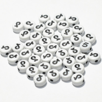 6mm7mm100/200/300db Vegyes négyzet alakú ábécé betűk gyöngyök bűbájok karkötő nyaklánc ékszerkészítéshez barkács kiegészítők