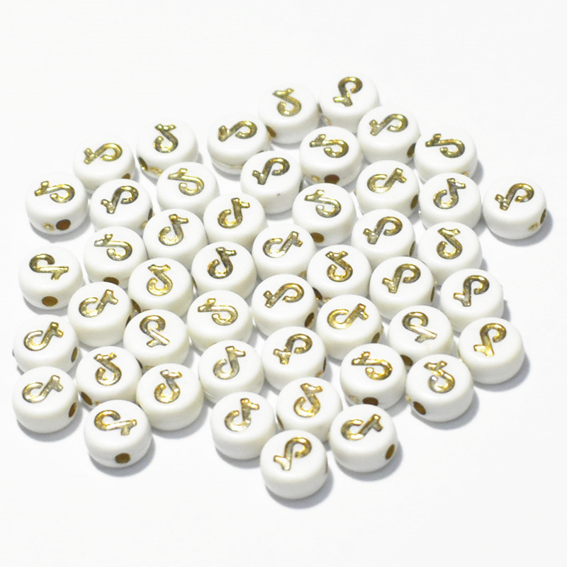 6mm7mm100/200/300db Vegyes négyzet alakú ábécé betűk gyöngyök bűbájok karkötő nyaklánc ékszerkészítéshez barkács kiegészítők