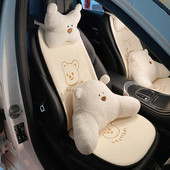 2022 New Arrival Winter plüss Four Seasons Ins Cute Bear Báránygyapjú üléshuzat Háromrészes autósülés párna univerzális