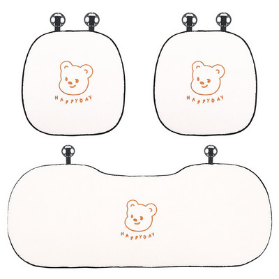 2022 New Arrival Winter plüss Four Seasons Ins Cute Bear Báránygyapjú üléshuzat Háromrészes autósülés párna univerzális