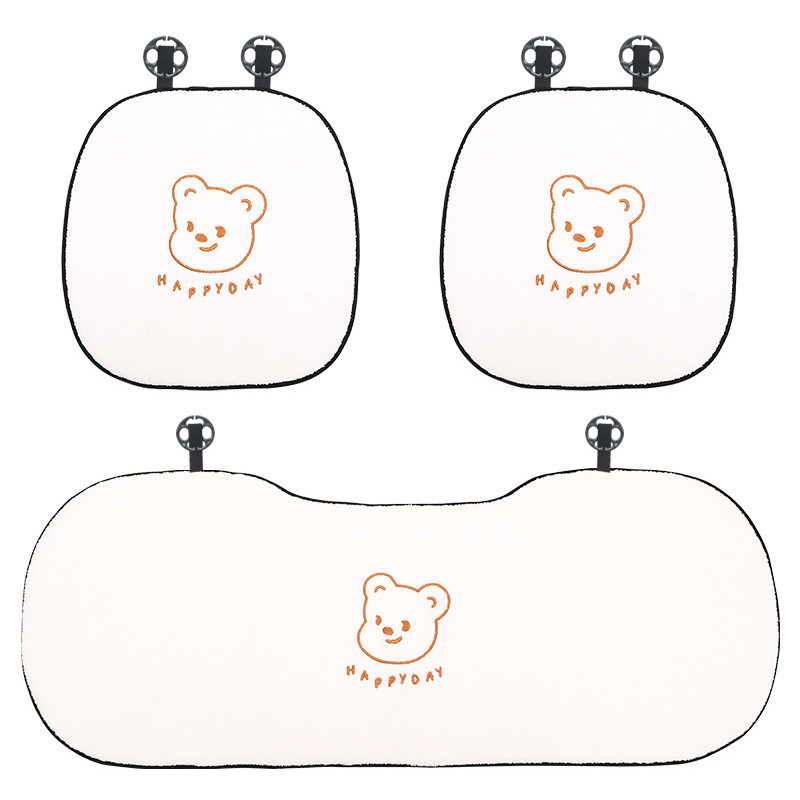 2022 New Arrival Winter plüss Four Seasons Ins Cute Bear Báránygyapjú üléshuzat Háromrészes autósülés párna univerzális