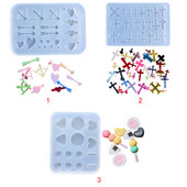 Geometry Filler Szerelemgyanta öntés szilikon forma Női kulcstartó dekoratív medál díszforma barkácsoláshoz