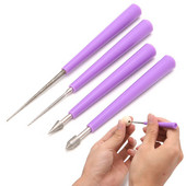 Νέο 4 τμχ Diamond Pearl Bead Reamer Burr Beading Hole Enlarger Tool Set DIY New Arrival