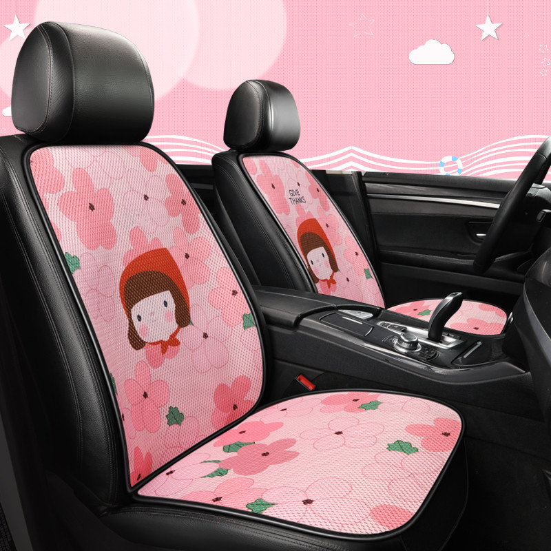 Nova vruća rasprodaja, ljetna četiri godišnja doba, univerzalna 3D prozračna mrežasta djevojka u obliku cvijeća, slatka oprema za sjedalo u unutrašnjosti automobila