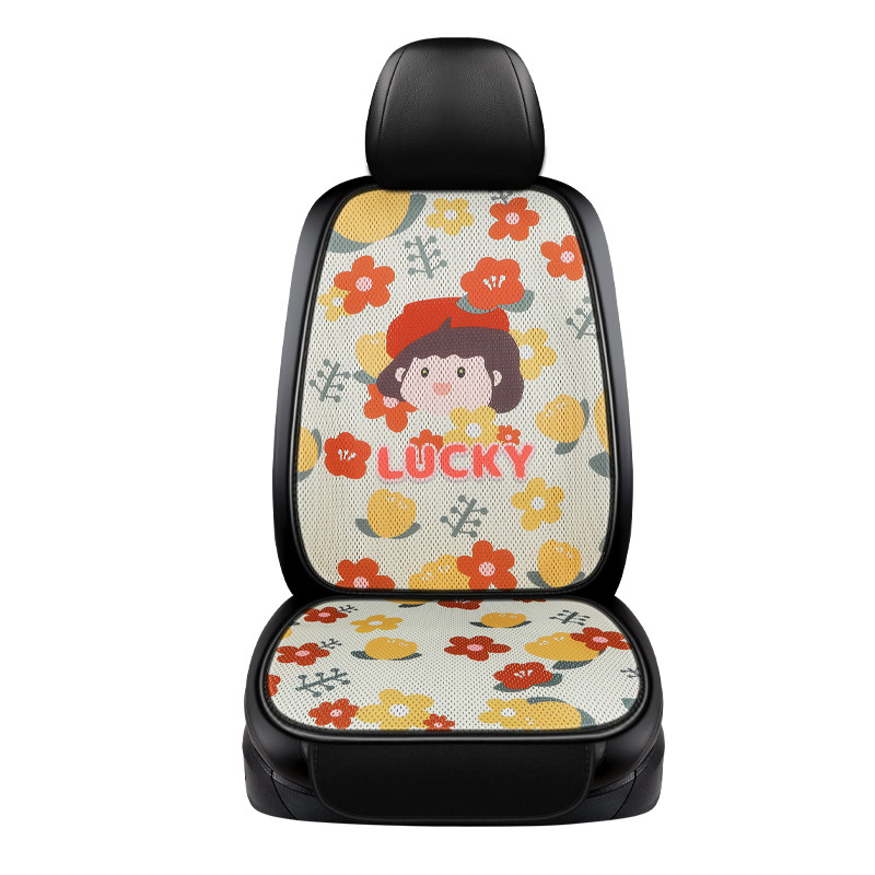 Nova vruća rasprodaja, ljetna četiri godišnja doba, univerzalna 3D prozračna mrežasta djevojka u obliku cvijeća, slatka oprema za sjedalo u unutrašnjosti automobila