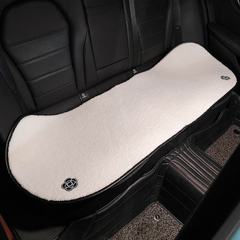 Νέο χειμωνιάτικο βελούδινο μαξιλάρι καθισμάτων αυτοκινήτου Camellia Universal Αντιολισθητικό Ζεστά διακοσμητικά εσωτερικού αυτοκινήτου