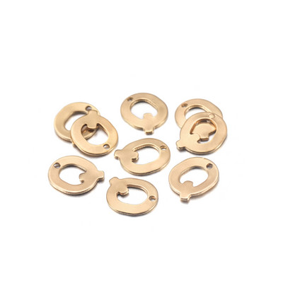 30db 11,5x9,5 mm A-tól Z-ig 26 betűs arany színű rozsdamentes acél medálok nyaklánc fülbevalóhoz barkács ékszerkészítési kiegészítők