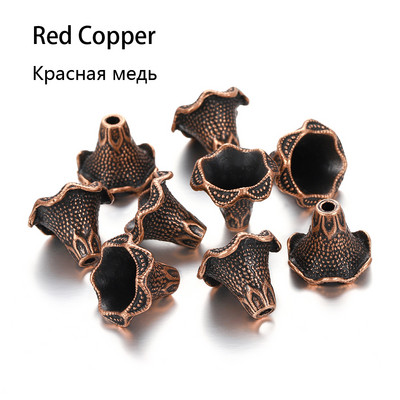 2db/tétel Antik bronz üreges virágos gyöngyvégsapkák ezüst arany távtartó különálló gyöngysapka barkács ékszerekhez, keresési kiegészítőkhöz