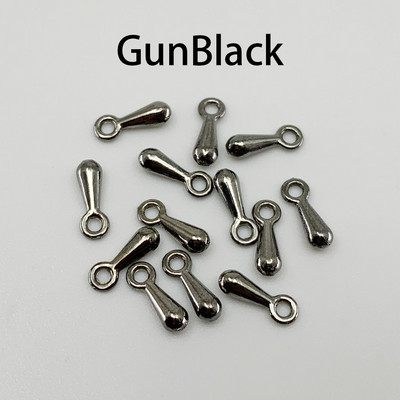 200db arany/ródium/antik bronz fém vízcseppvég gyöngyök 2*7 3*9 mm-es lánchosszabbító medál kellékek barkács ékszerekhez