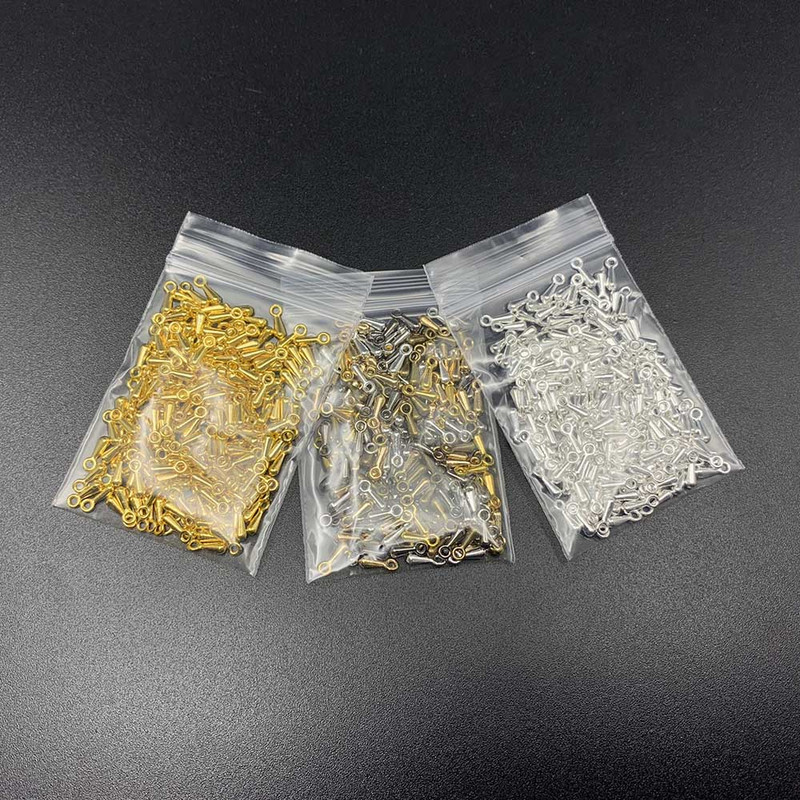 200db arany/ródium/antik bronz fém vízcseppvég gyöngyök 2*7 3*9 mm-es lánchosszabbító medál kellékek barkács ékszerekhez