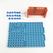 Love Heart Four Chess Battle Състезателна игра Играчки Мухъл от епоксидна смола Направи си сам занаяти Силиконова форма Мухъл за отливане на бижута