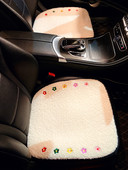 New Arrival Winter plüss Four Seasons Ins Cute báránygyapjú üléshuzat Rajzfilm virágos autósülés párna univerzális