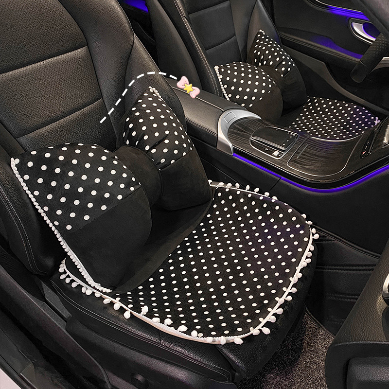 Novodošli crtani točkasti jednostavni modni ukrasi interijera automobila Udoban naslon automobila Navlaka za jastuk stražnjeg sjedala