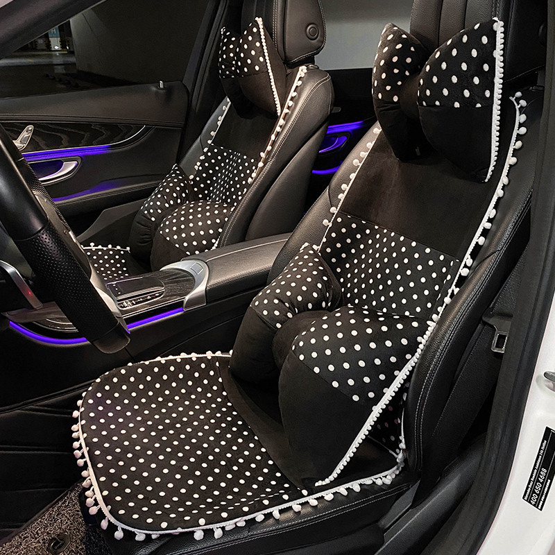 Novodošli crtani točkasti jednostavni modni ukrasi interijera automobila Udoban naslon automobila Navlaka za jastuk stražnjeg sjedala
