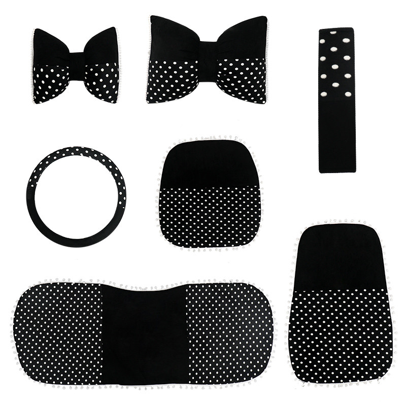 Novodošli crtani točkasti jednostavni modni ukrasi interijera automobila Udoban naslon automobila Navlaka za jastuk stražnjeg sjedala