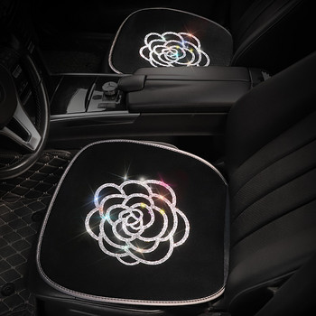 Μαξιλάρι καθίσματος αυτοκινήτου Goddess, βελούδινο, μικρό τριών τεμαχίων Camellia Hot Drilling Creative στολίδι για κάλυμμα μαξιλαριού καθίσματος αυτοκινήτου