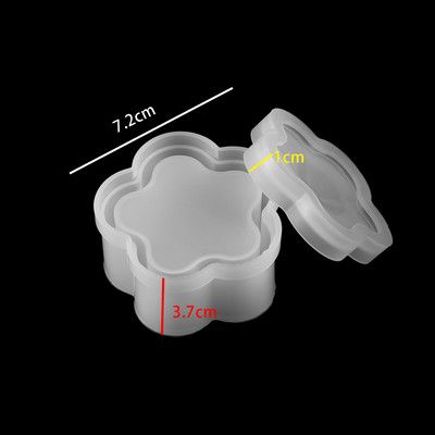 1 бр. Кутия за съхранение във формата на сърце Силиконови форми Кутии Форма от кристална епоксидна смола за изработка на бижута Направи си сам Подаръци Калъф Занаяти Консумативи