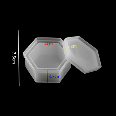 1 бр. Кутия за съхранение във формата на сърце Силиконови форми Кутии Форма от кристална епоксидна смола за изработка на бижута Направи си сам Подаръци Калъф Занаяти Консумативи